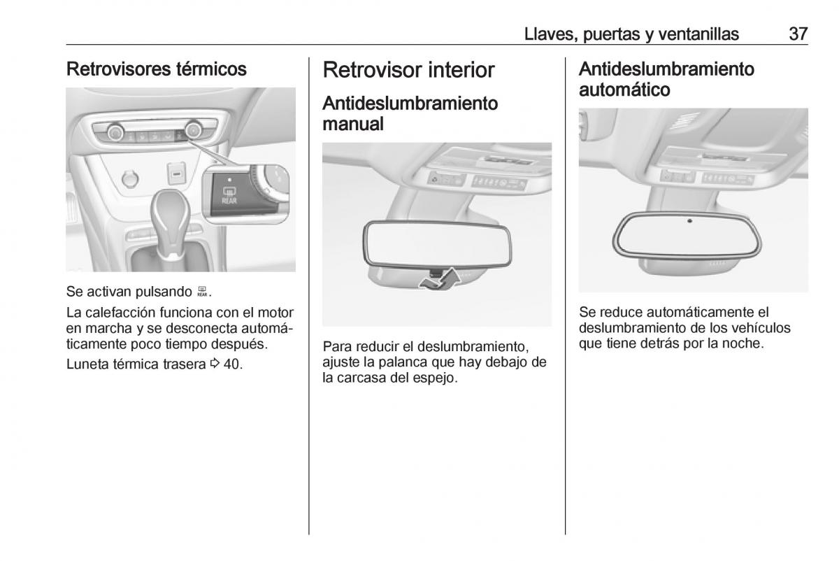 Opel Crossland X manual del propietario / page 39