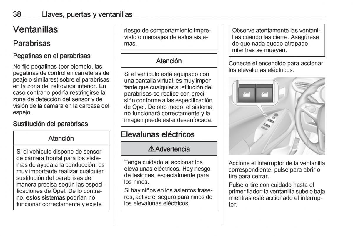 Opel Crossland X manual del propietario / page 40