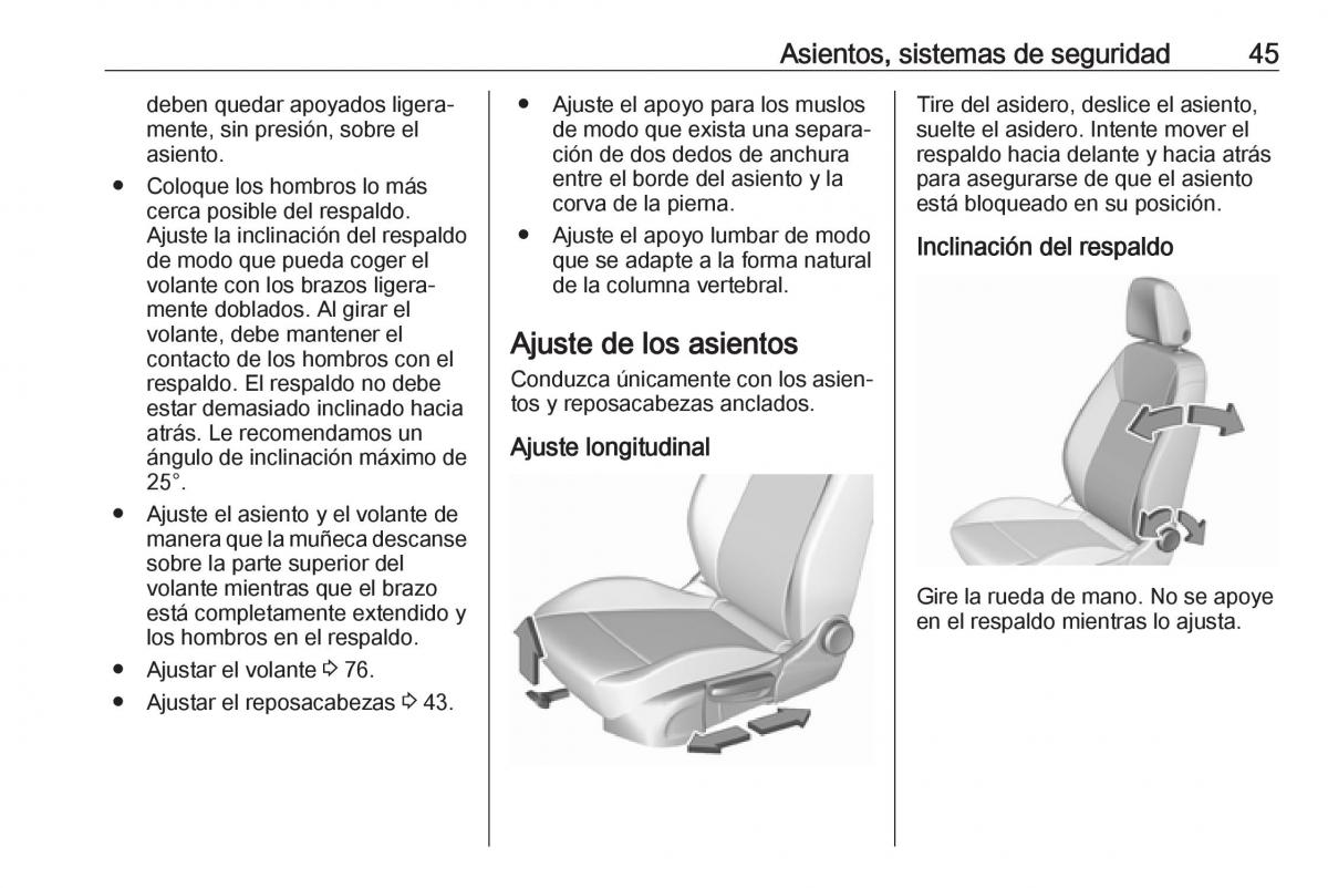 Opel Crossland X manual del propietario / page 47