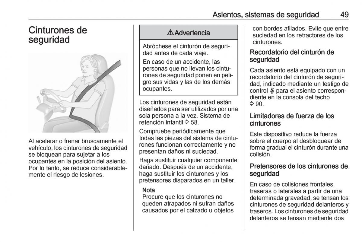 Opel Crossland X manual del propietario / page 51