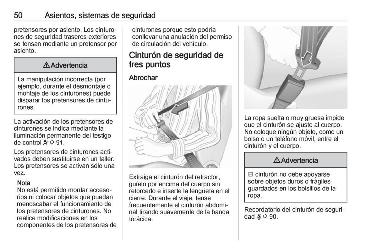 Opel Crossland X manual del propietario / page 52