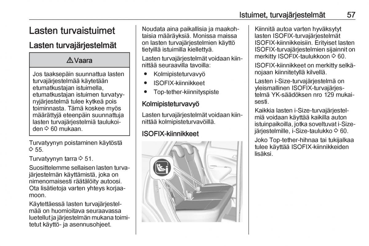 Opel Crossland X omistajan kasikirja / page 59