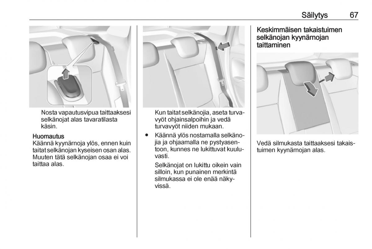 Opel Crossland X omistajan kasikirja / page 69