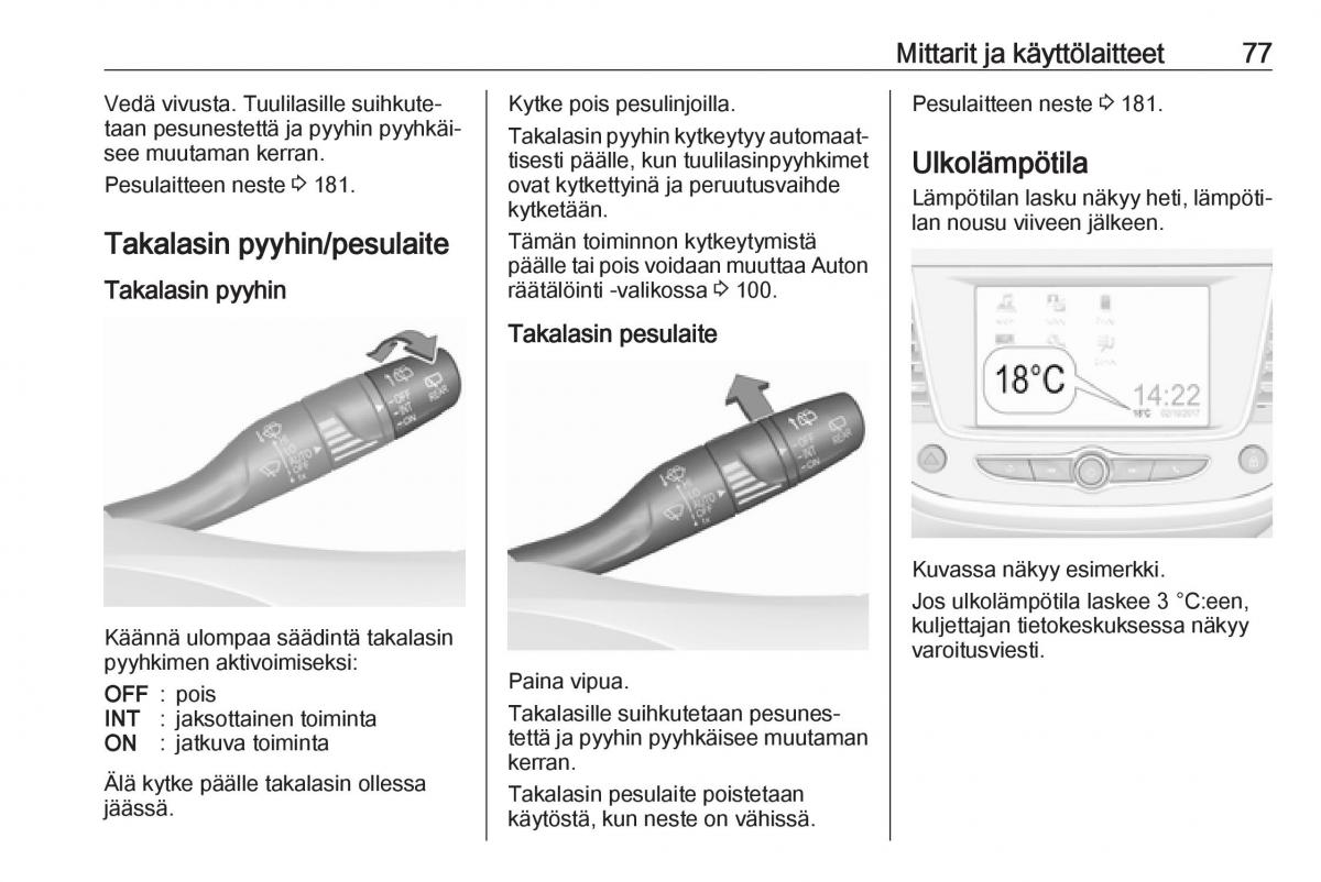 Opel Crossland X omistajan kasikirja / page 79