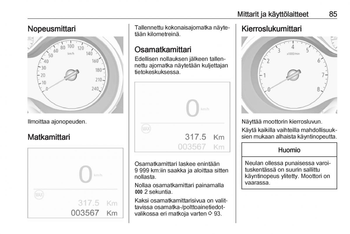 Opel Crossland X omistajan kasikirja / page 87