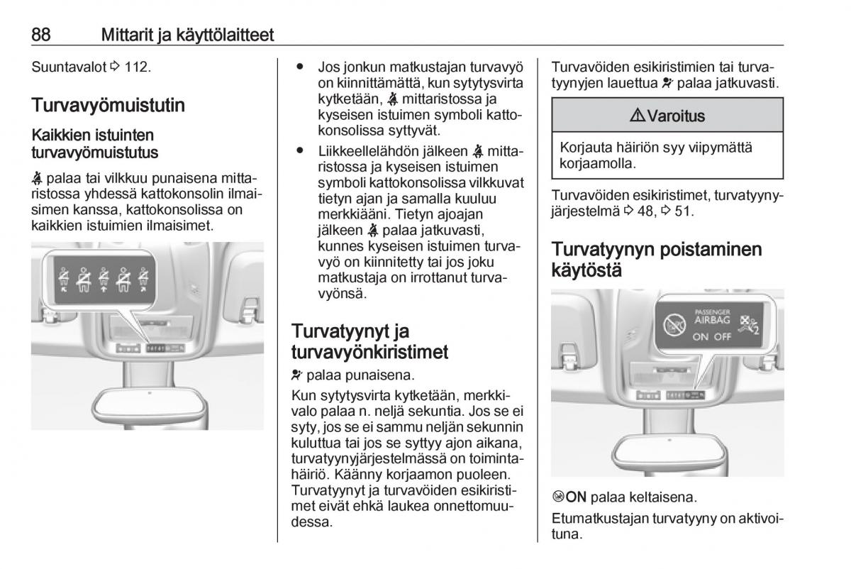 Opel Crossland X omistajan kasikirja / page 90