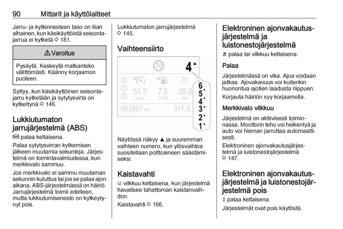 Opel Crossland X omistajan kasikirja / page 92