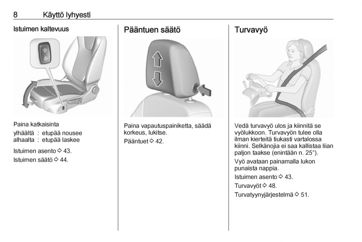 Opel Crossland X omistajan kasikirja / page 10