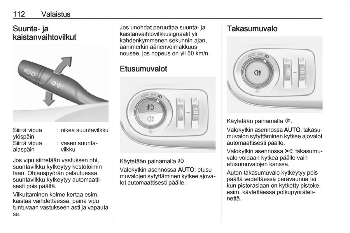 Opel Crossland X omistajan kasikirja / page 114