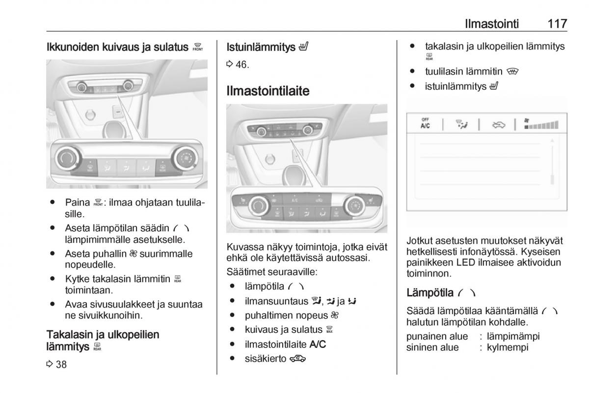 Opel Crossland X omistajan kasikirja / page 119