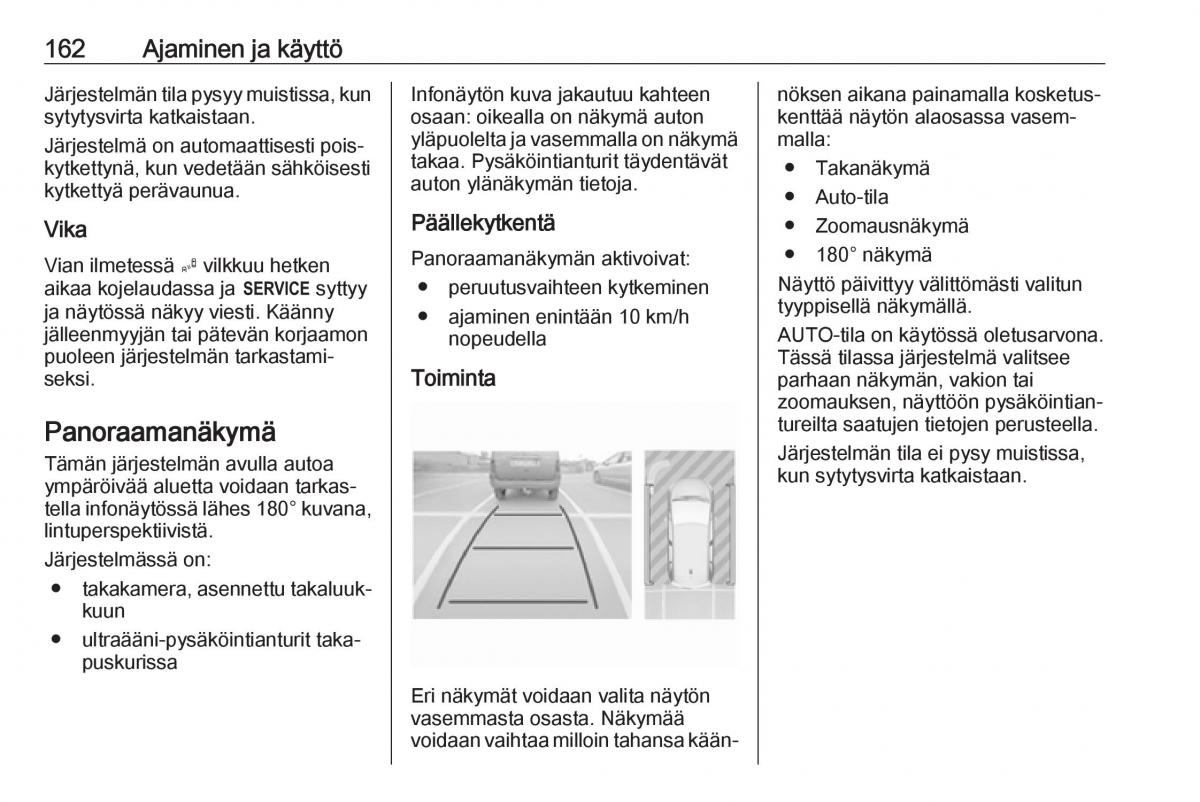 Opel Crossland X omistajan kasikirja / page 164