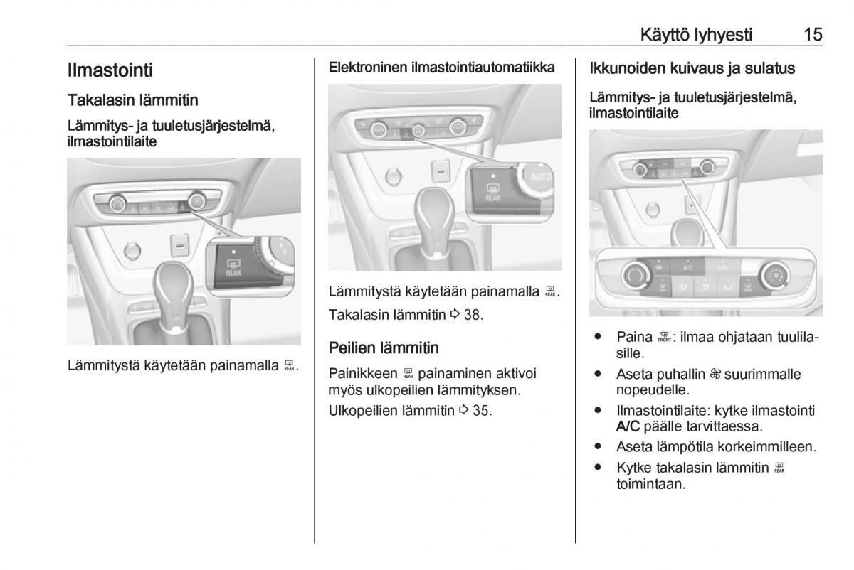 Opel Crossland X omistajan kasikirja / page 17