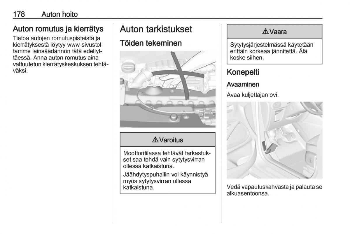 Opel Crossland X omistajan kasikirja / page 180