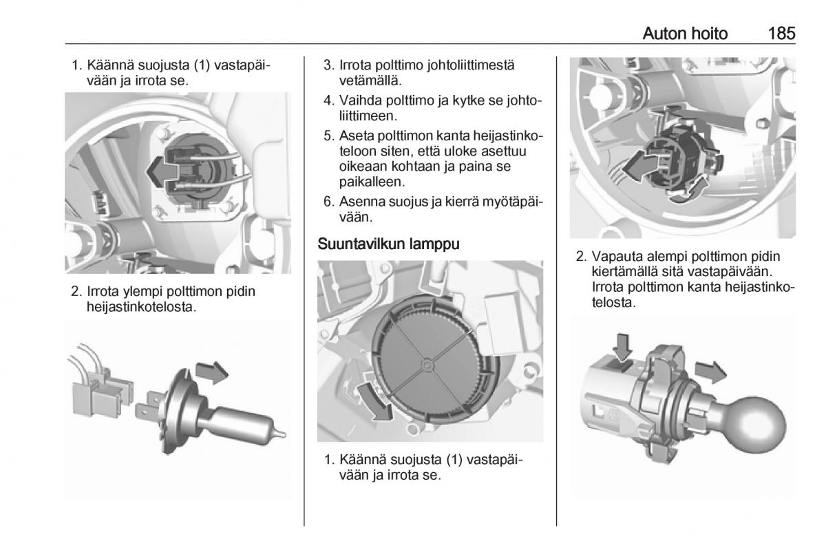 Opel Crossland X omistajan kasikirja / page 187