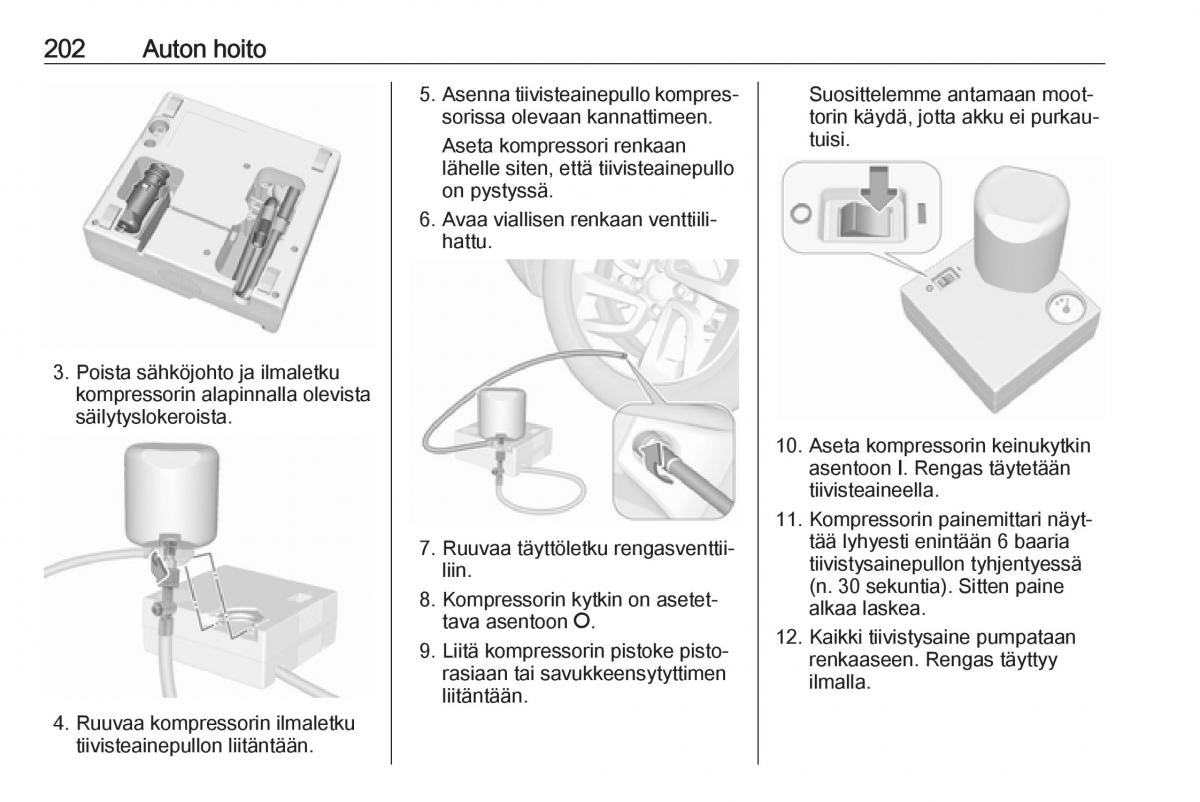 Opel Crossland X omistajan kasikirja / page 204