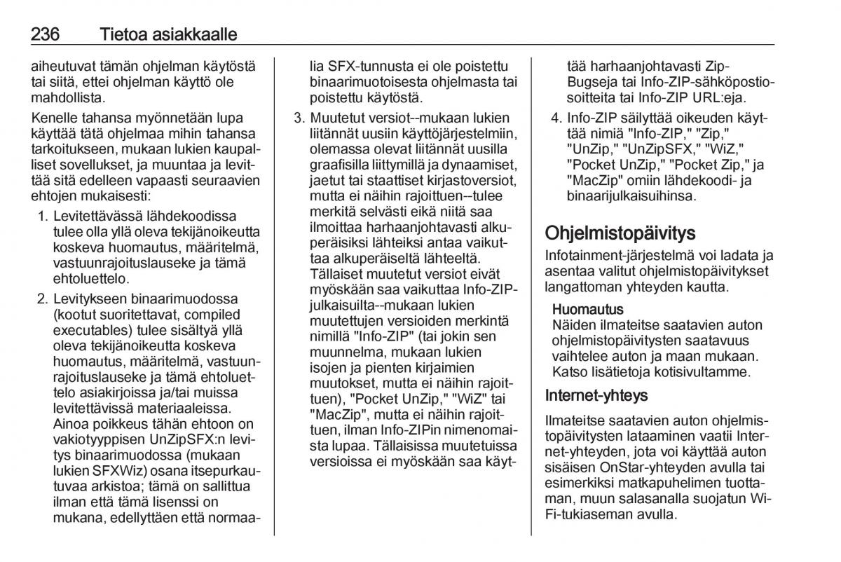 Opel Crossland X omistajan kasikirja / page 238