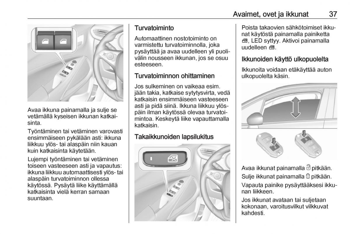 Opel Crossland X omistajan kasikirja / page 39