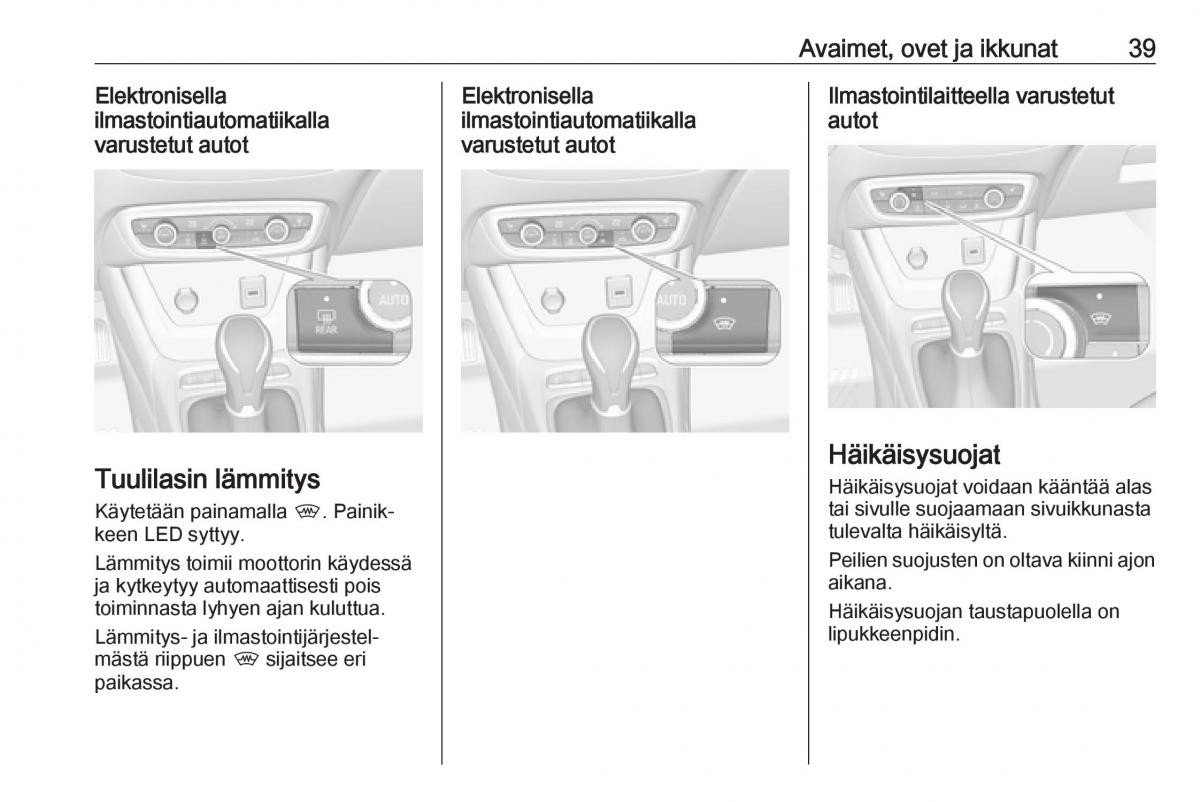 Opel Crossland X omistajan kasikirja / page 41