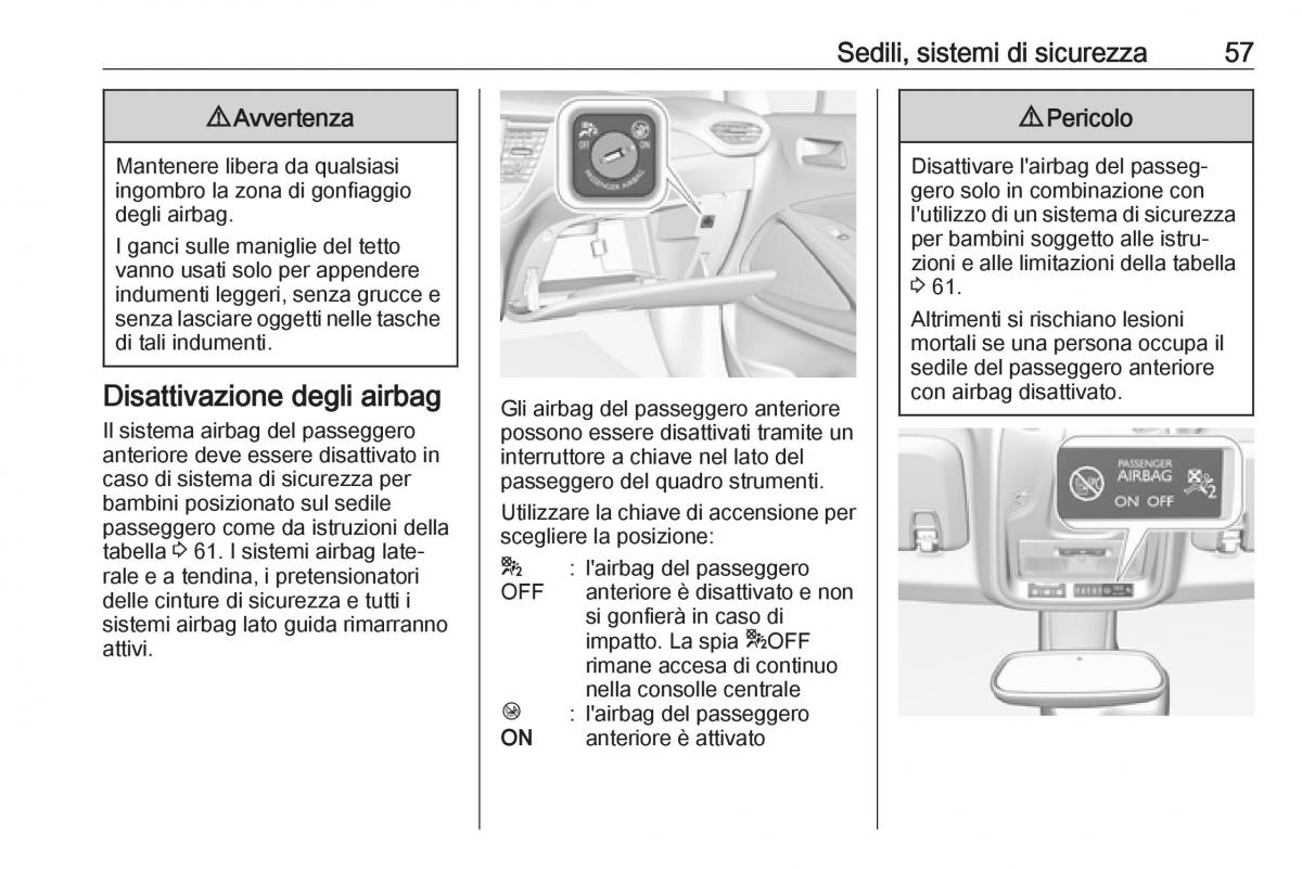 Opel Crossland X manuale del proprietario / page 59