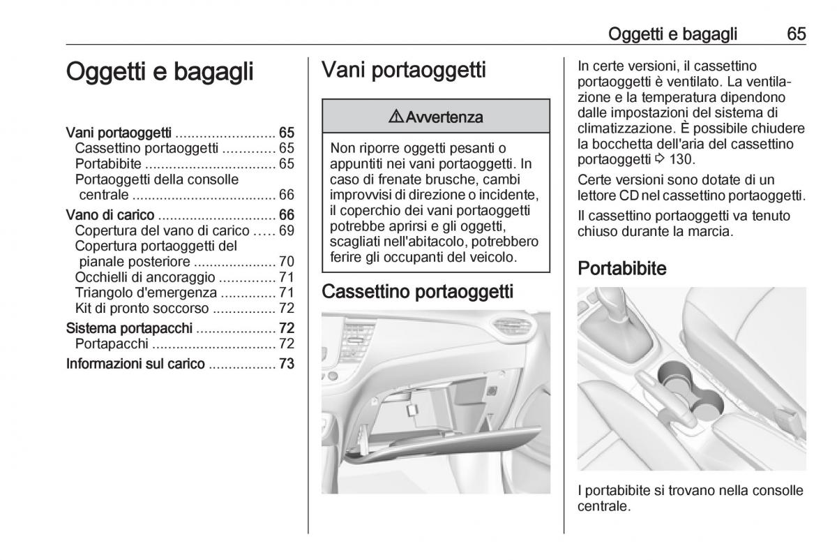 Opel Crossland X manuale del proprietario / page 67