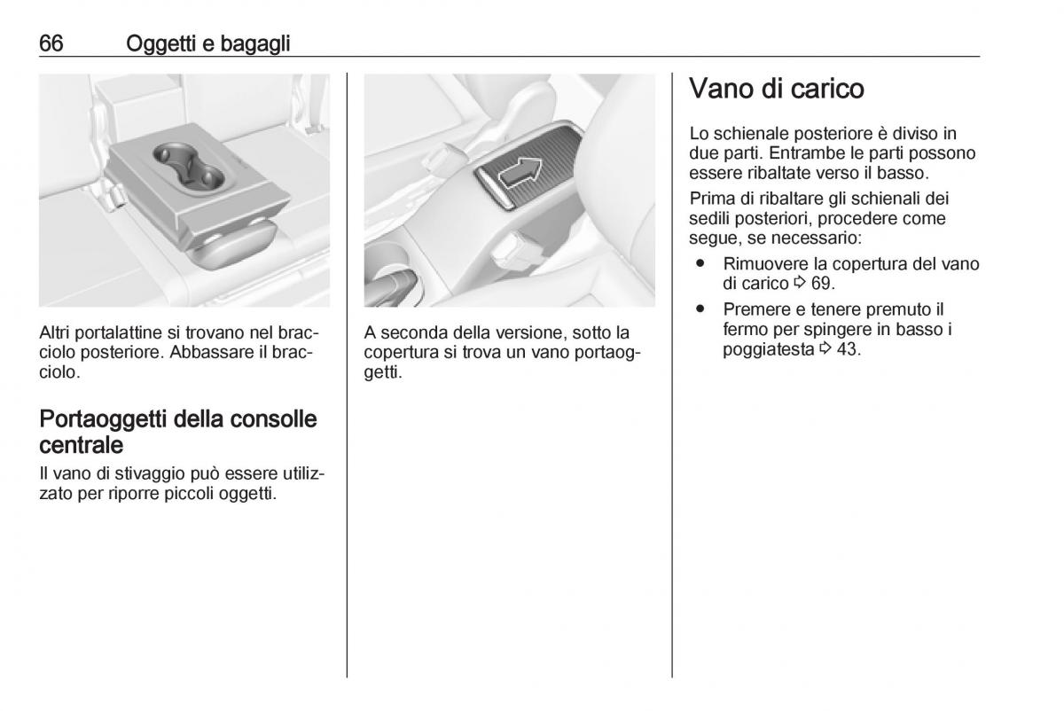 Opel Crossland X manuale del proprietario / page 68