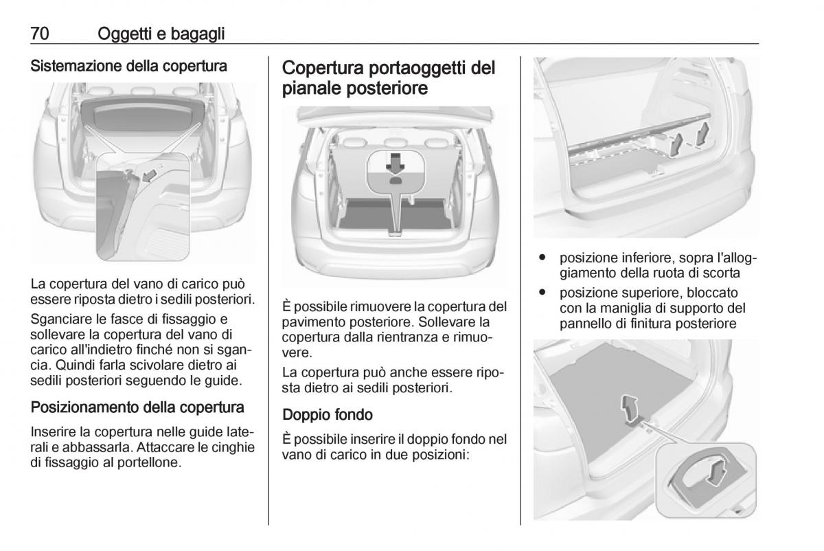 Opel Crossland X manuale del proprietario / page 72