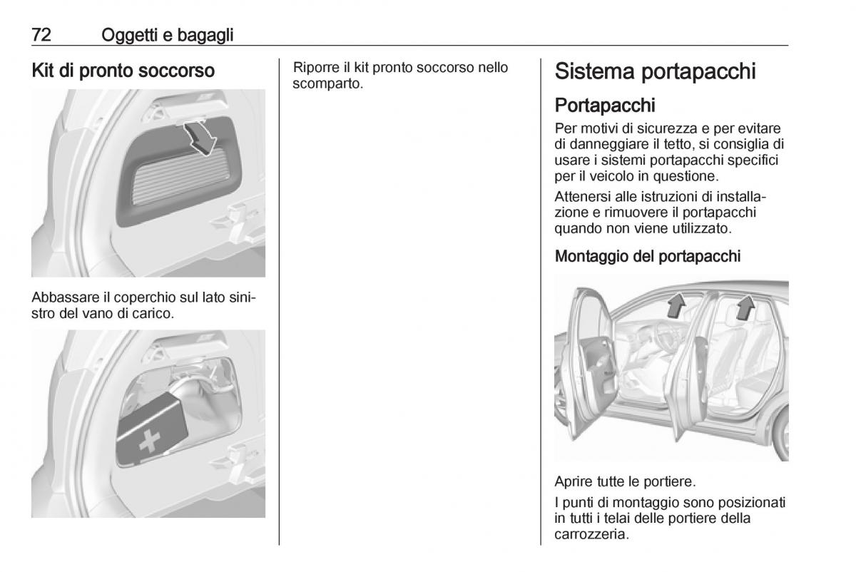 Opel Crossland X manuale del proprietario / page 74