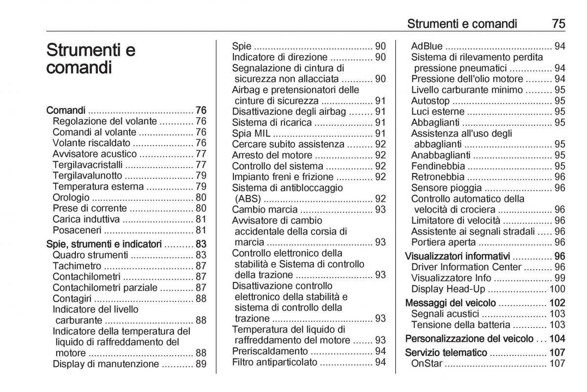 Opel Crossland X manuale del proprietario / page 77