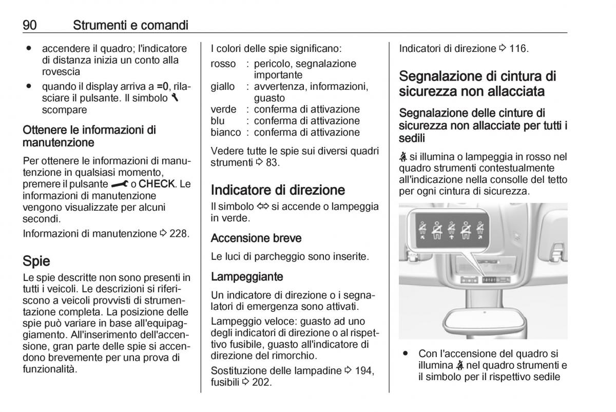 Opel Crossland X manuale del proprietario / page 92