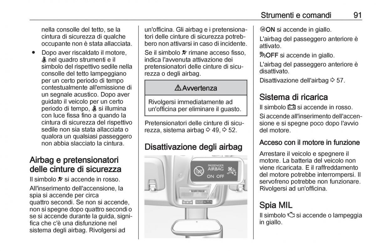 Opel Crossland X manuale del proprietario / page 93