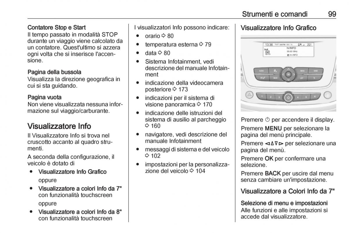 Opel Crossland X manuale del proprietario / page 101