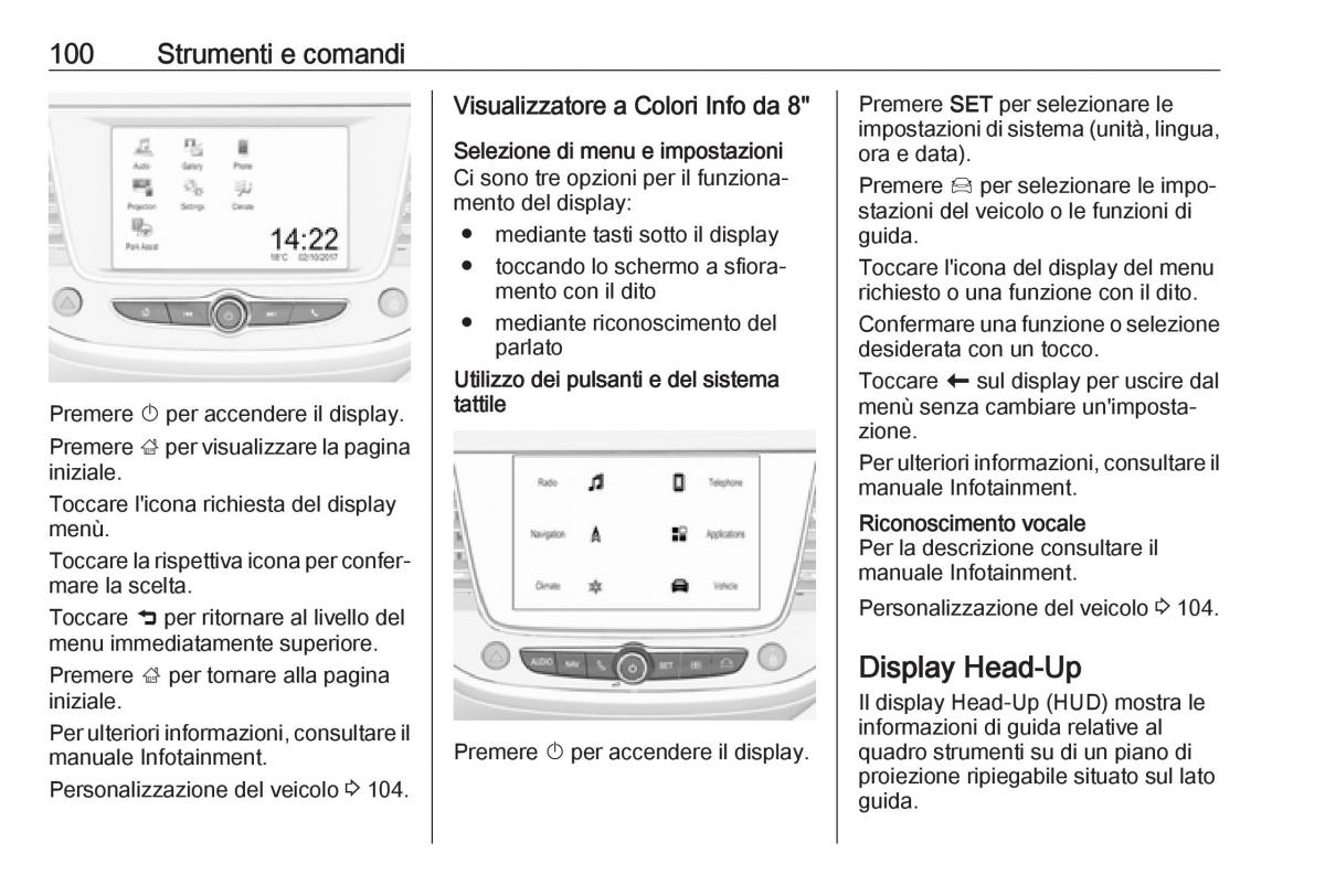 Opel Crossland X manuale del proprietario / page 102