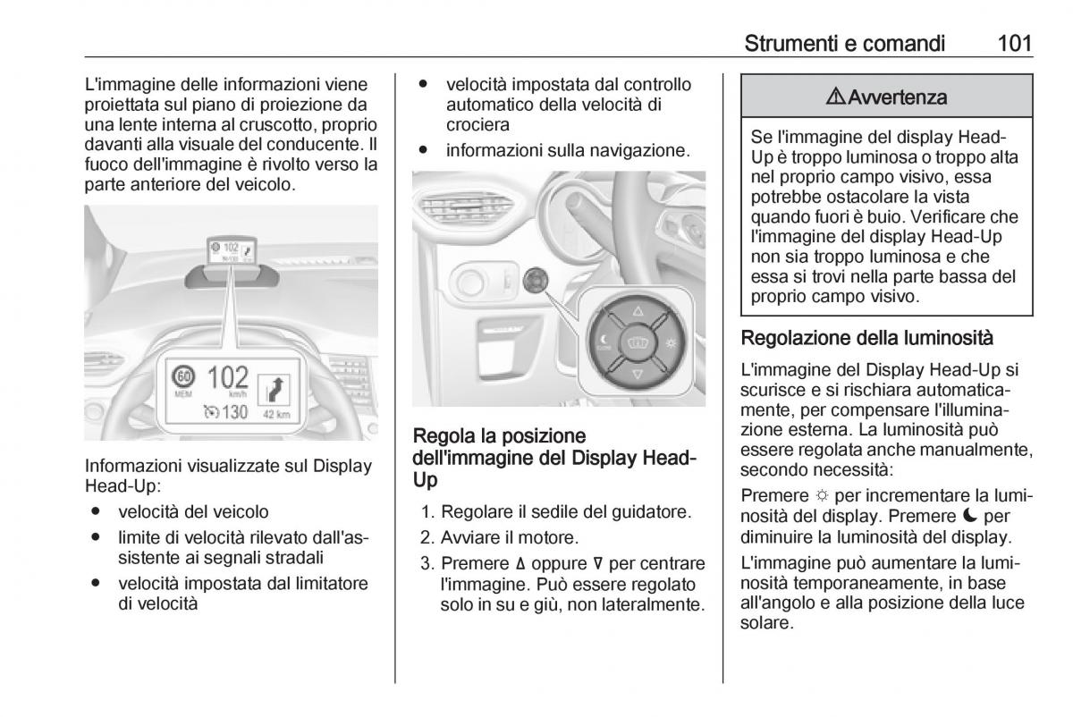 Opel Crossland X manuale del proprietario / page 103