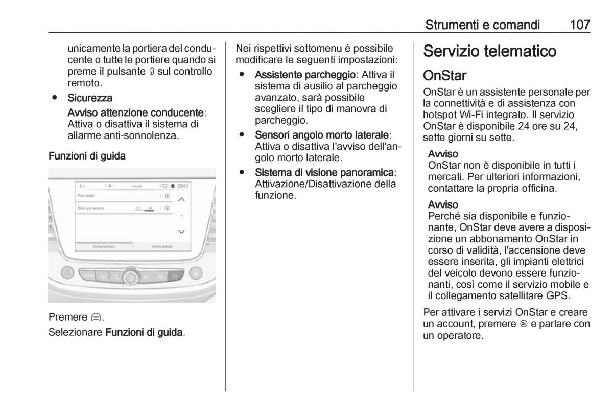 Opel Crossland X manuale del proprietario / page 109