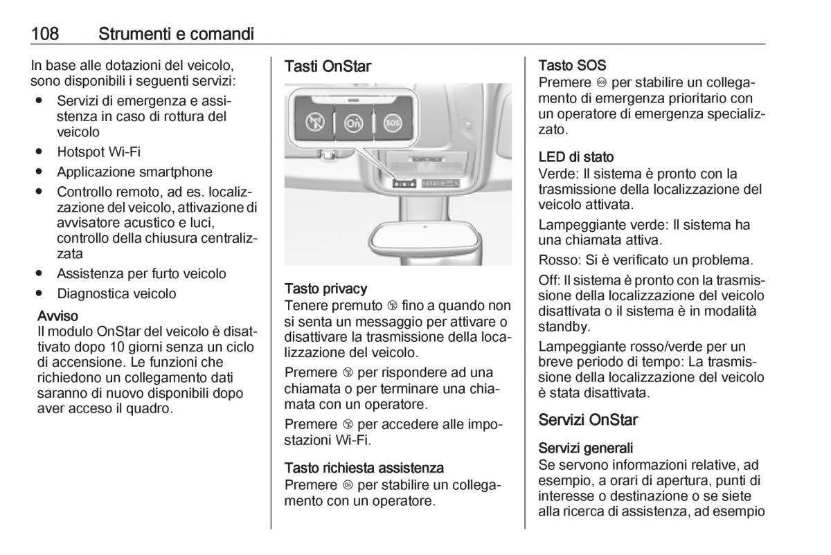 Opel Crossland X manuale del proprietario / page 110