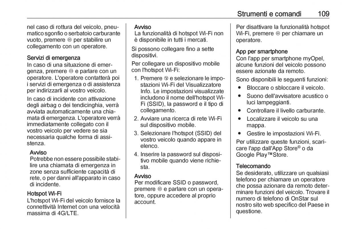 Opel Crossland X manuale del proprietario / page 111