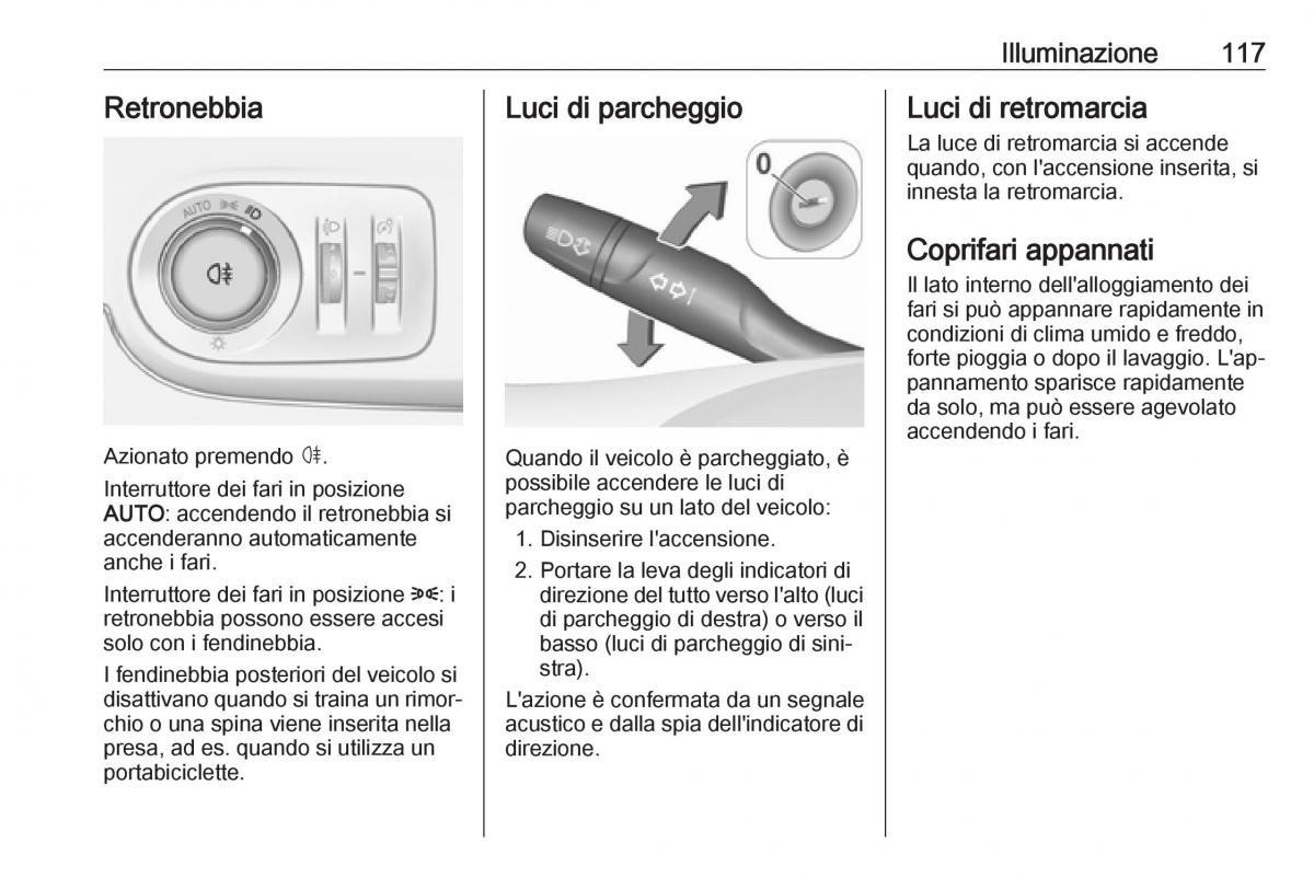 Opel Crossland X manuale del proprietario / page 119