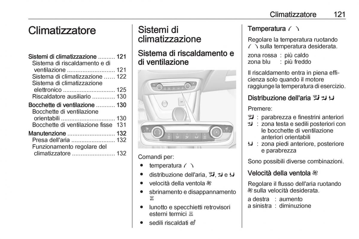 Opel Crossland X manuale del proprietario / page 123