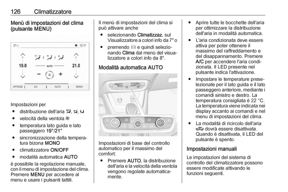 Opel Crossland X manuale del proprietario / page 128