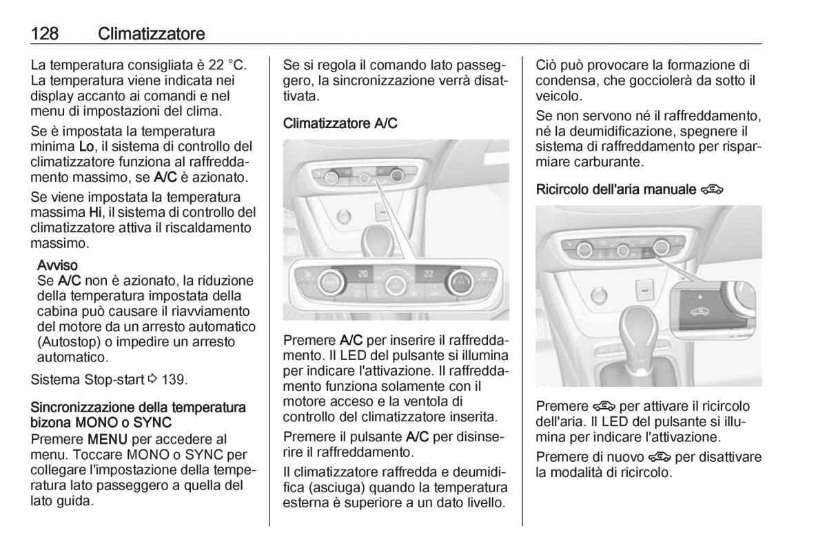 Opel Crossland X manuale del proprietario / page 130