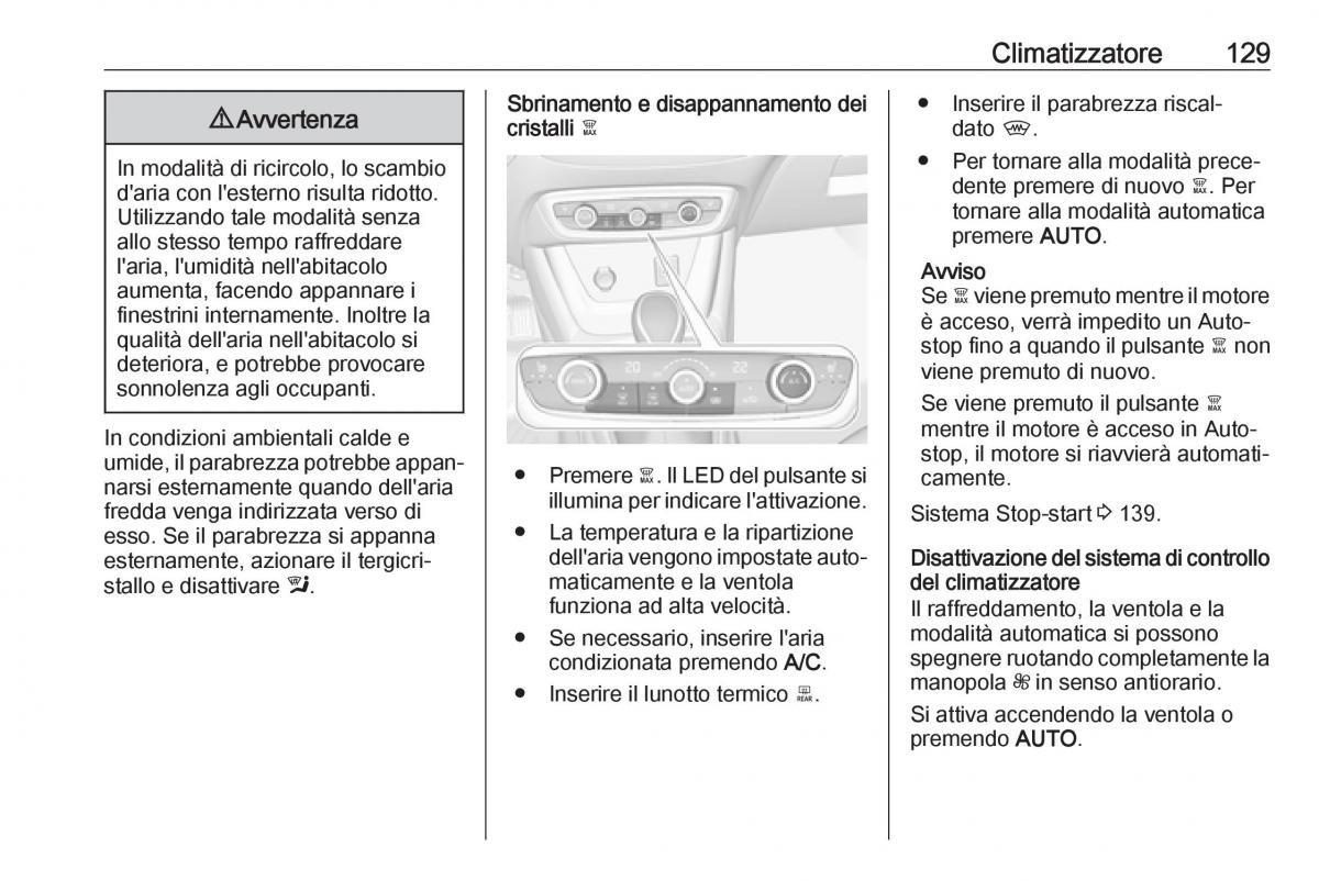 Opel Crossland X manuale del proprietario / page 131