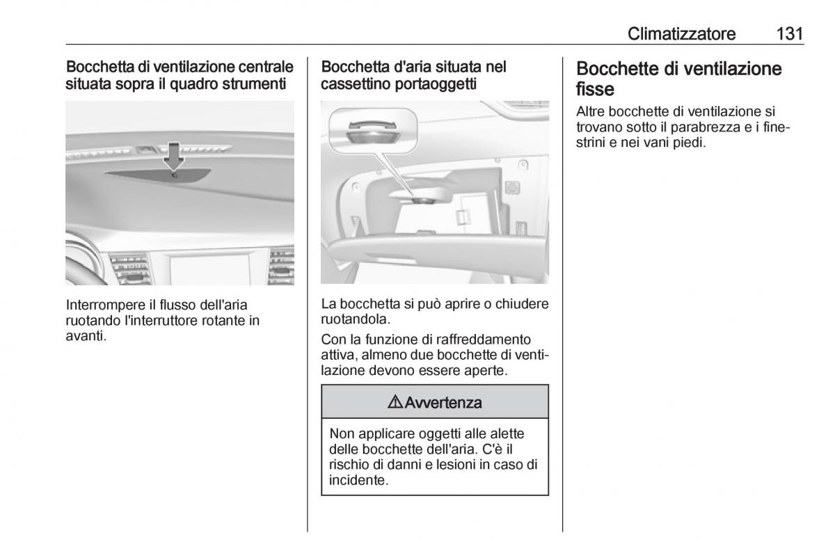 Opel Crossland X manuale del proprietario / page 133