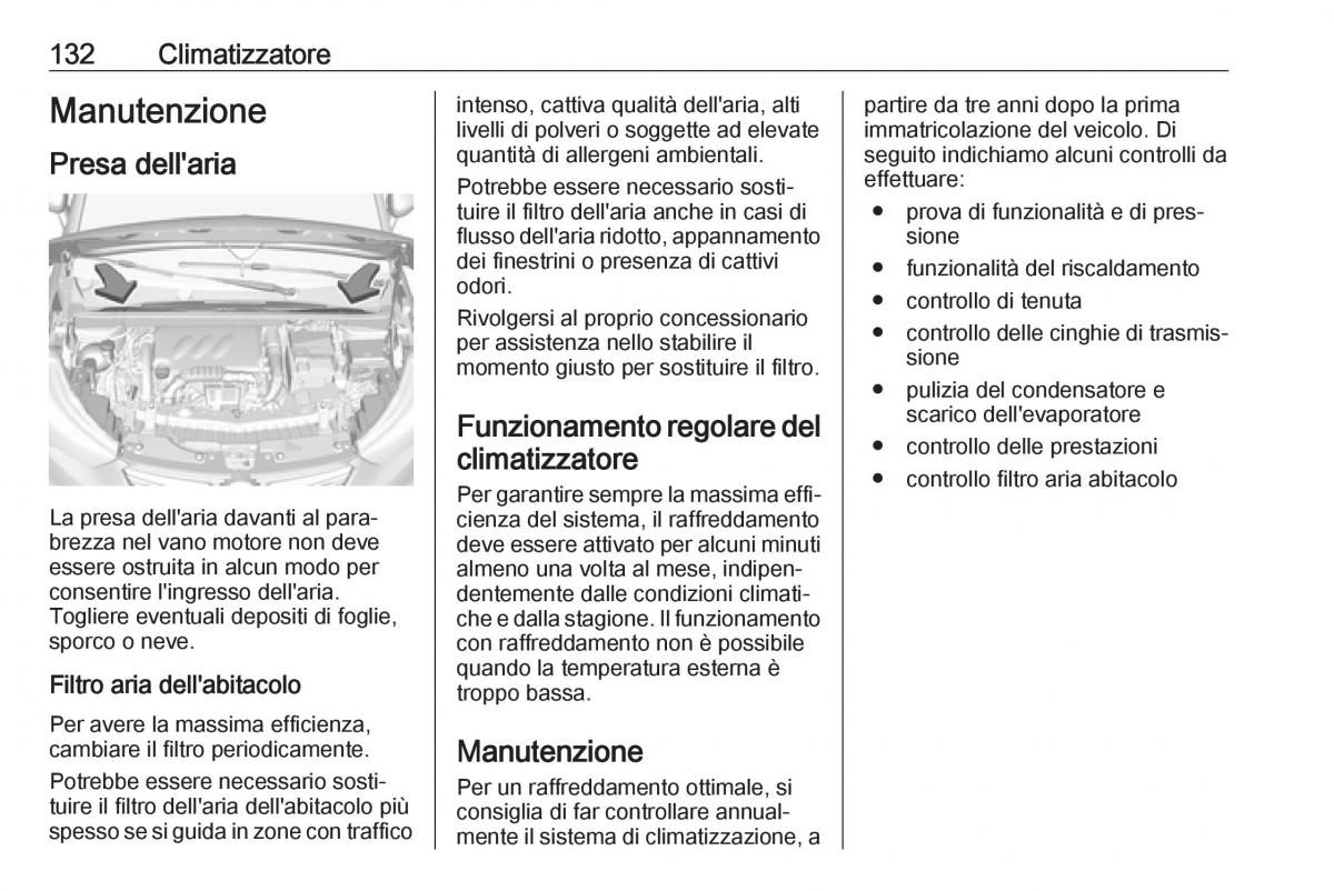 Opel Crossland X manuale del proprietario / page 134