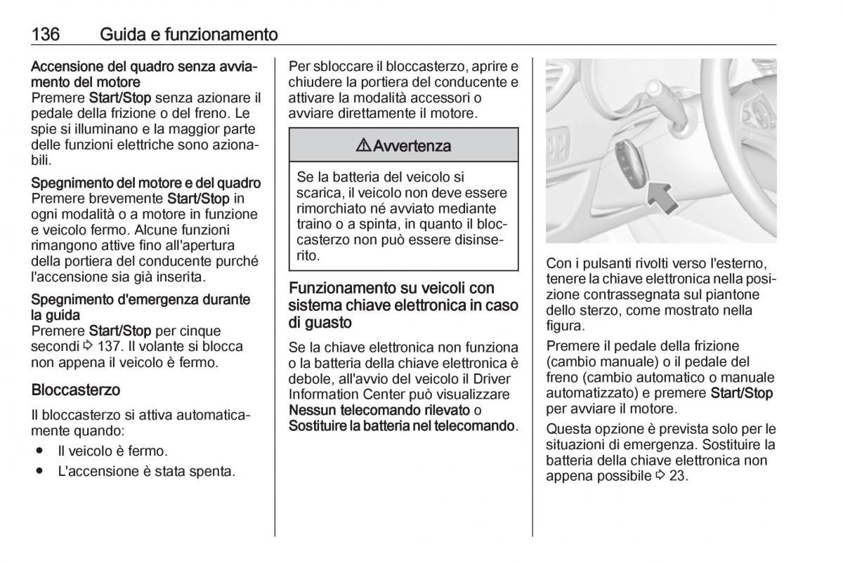 Opel Crossland X manuale del proprietario / page 138