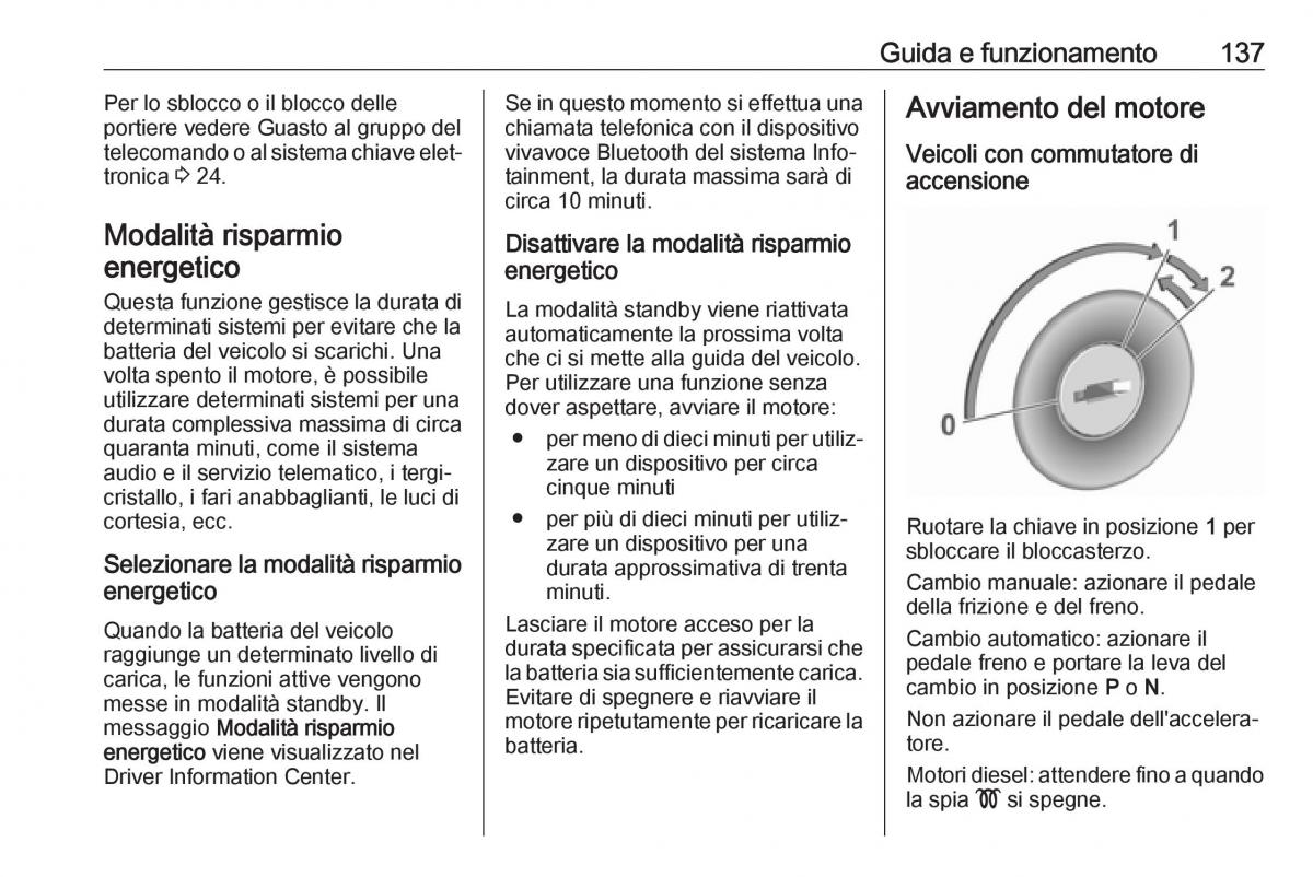 Opel Crossland X manuale del proprietario / page 139