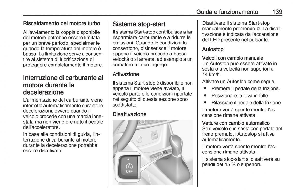 Opel Crossland X manuale del proprietario / page 141