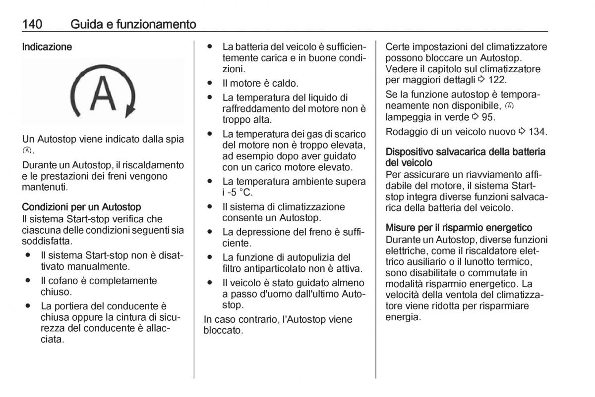 Opel Crossland X manuale del proprietario / page 142