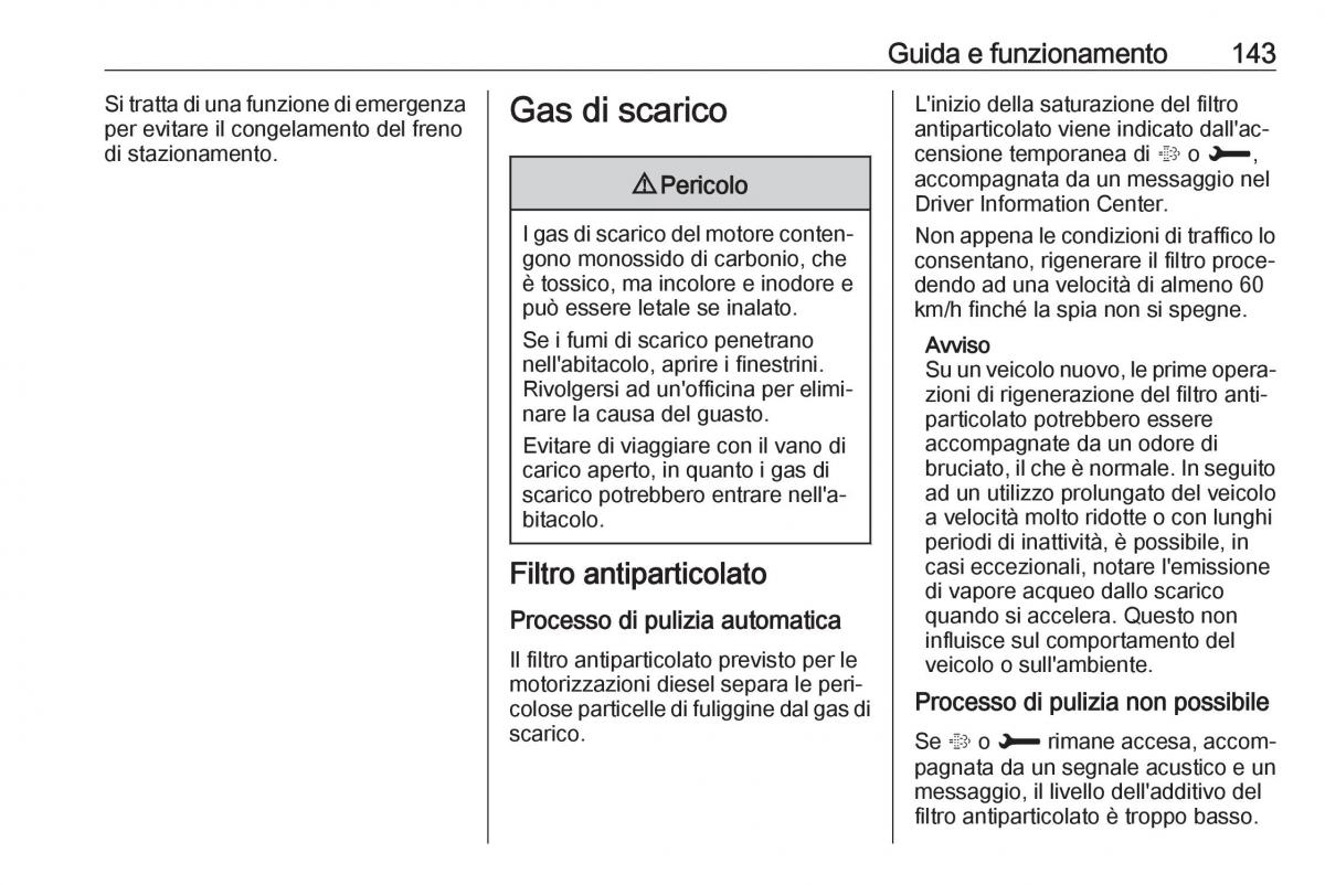 Opel Crossland X manuale del proprietario / page 145