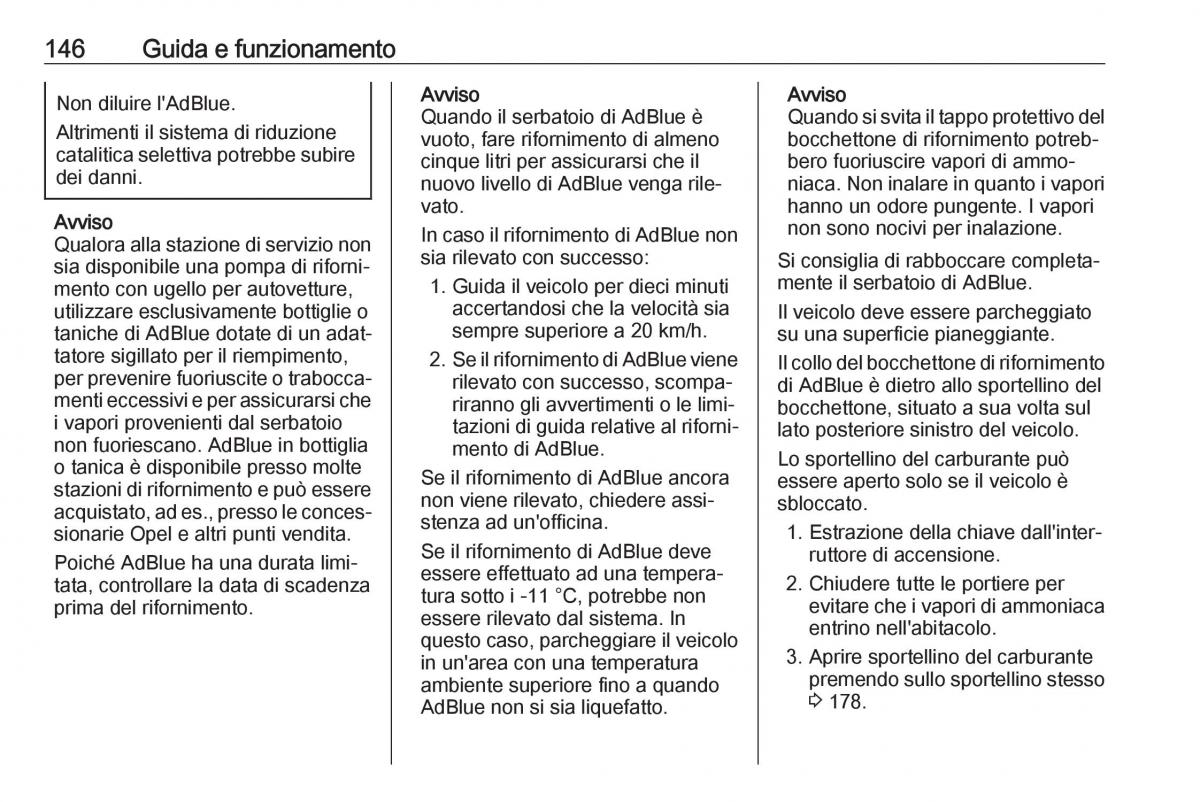 Opel Crossland X manuale del proprietario / page 148