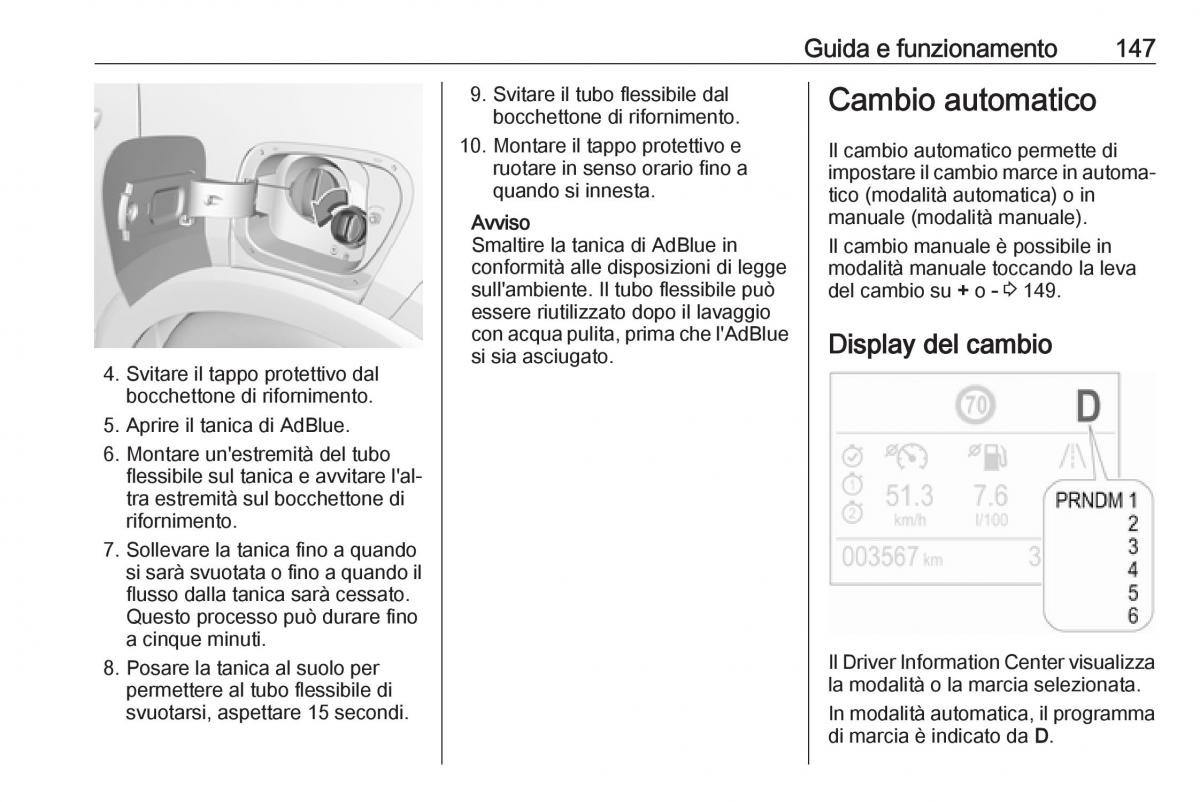 Opel Crossland X manuale del proprietario / page 149